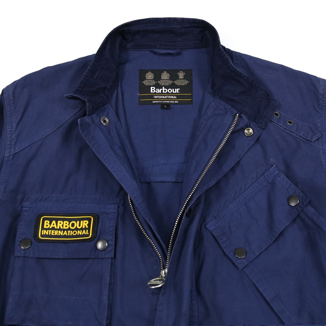 바버 인터네셔널 논왁스 코튼 벨티드 자켓 L(105-110) 가먼트다이 상품이미지9