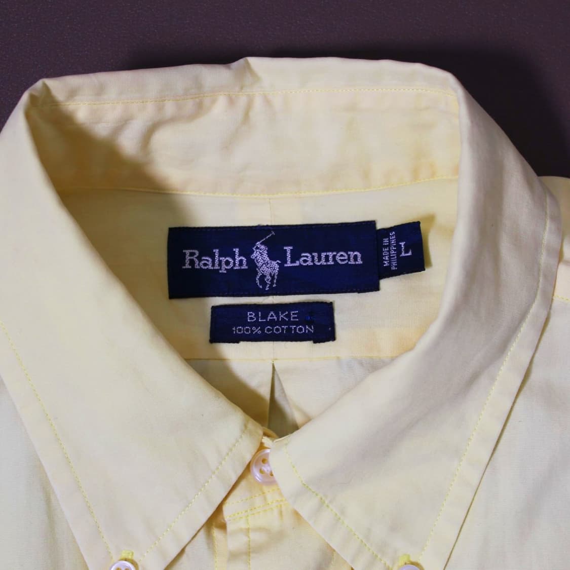 Polo 폴로 랄프로렌 옐로우 반팔 셔츠 상품이미지3