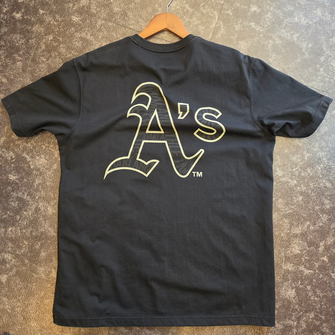 뉴에라] MLB 베이직 오클랜드 애슬레틱스 티셔츠 블랙 상품이미지7