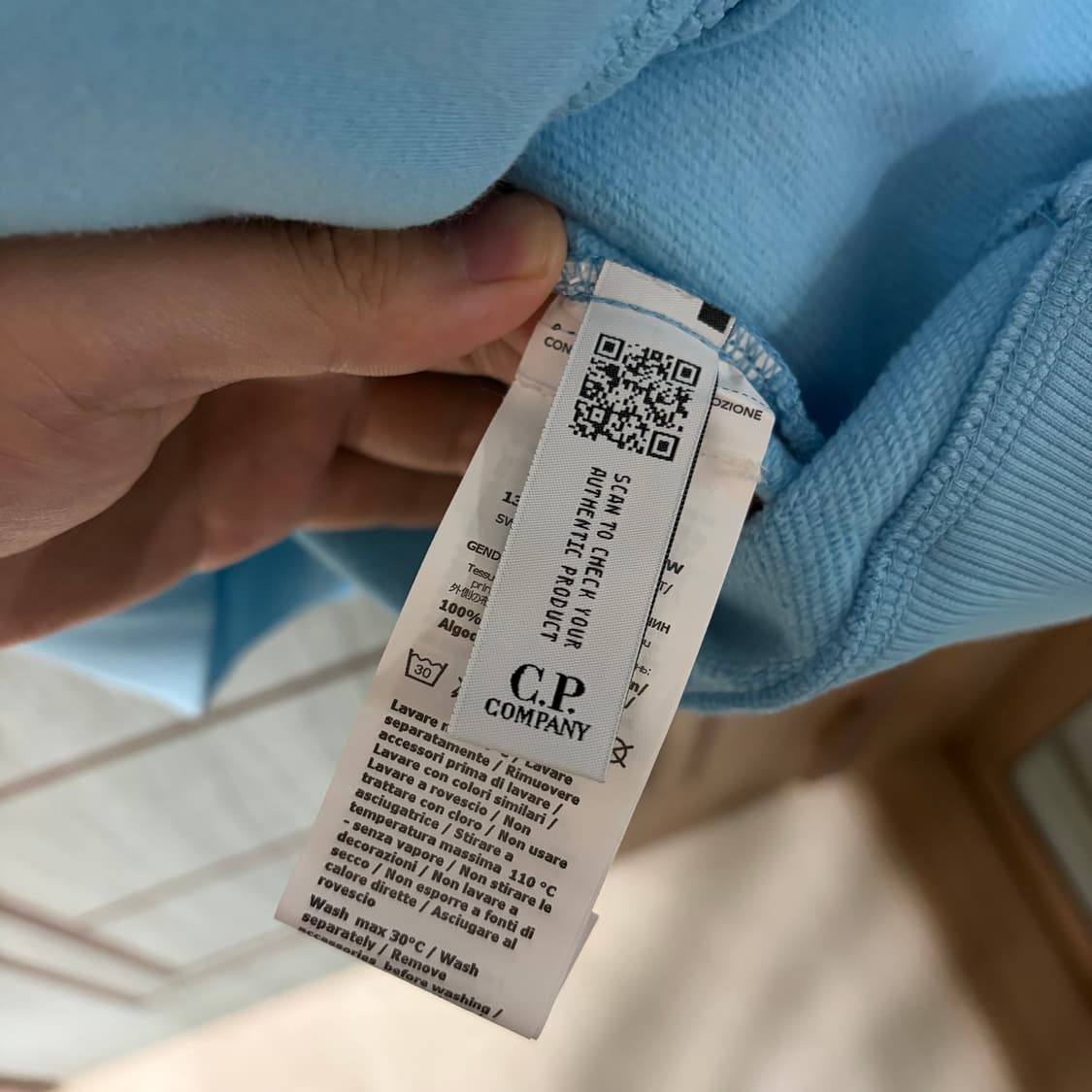 [새상품]씨피컴퍼니 CP컴퍼니 고글 후드집업 스카이블루 상품이미지4