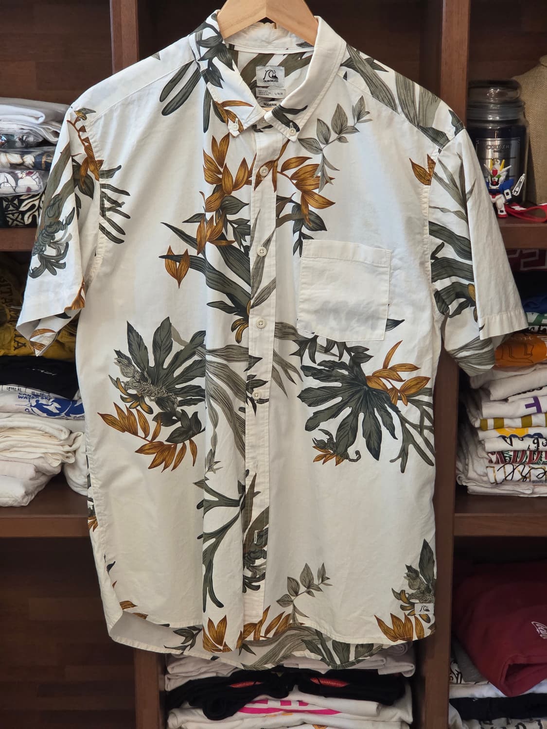 QUIKSILVER Botanical Hawaiian Shirt 상품이미지3