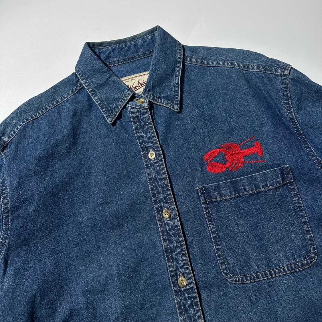 울리치 엠브로이디드 데님 셔츠 상품이미지3