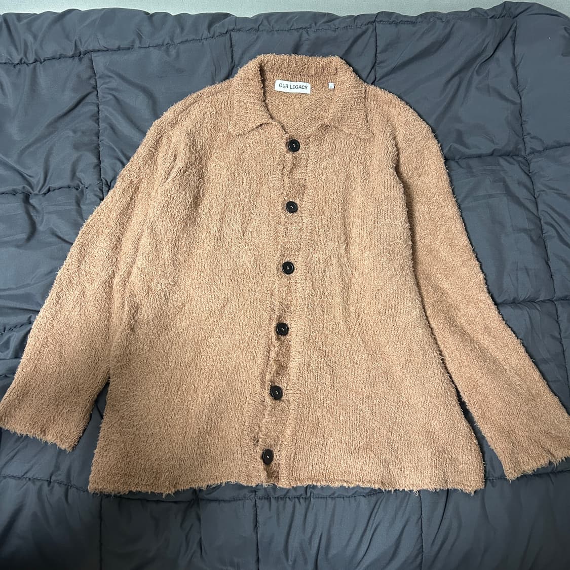 아워레가시 빅 사이즈 가디건 카라멜 클라우디 코튼 48 상품이미지2