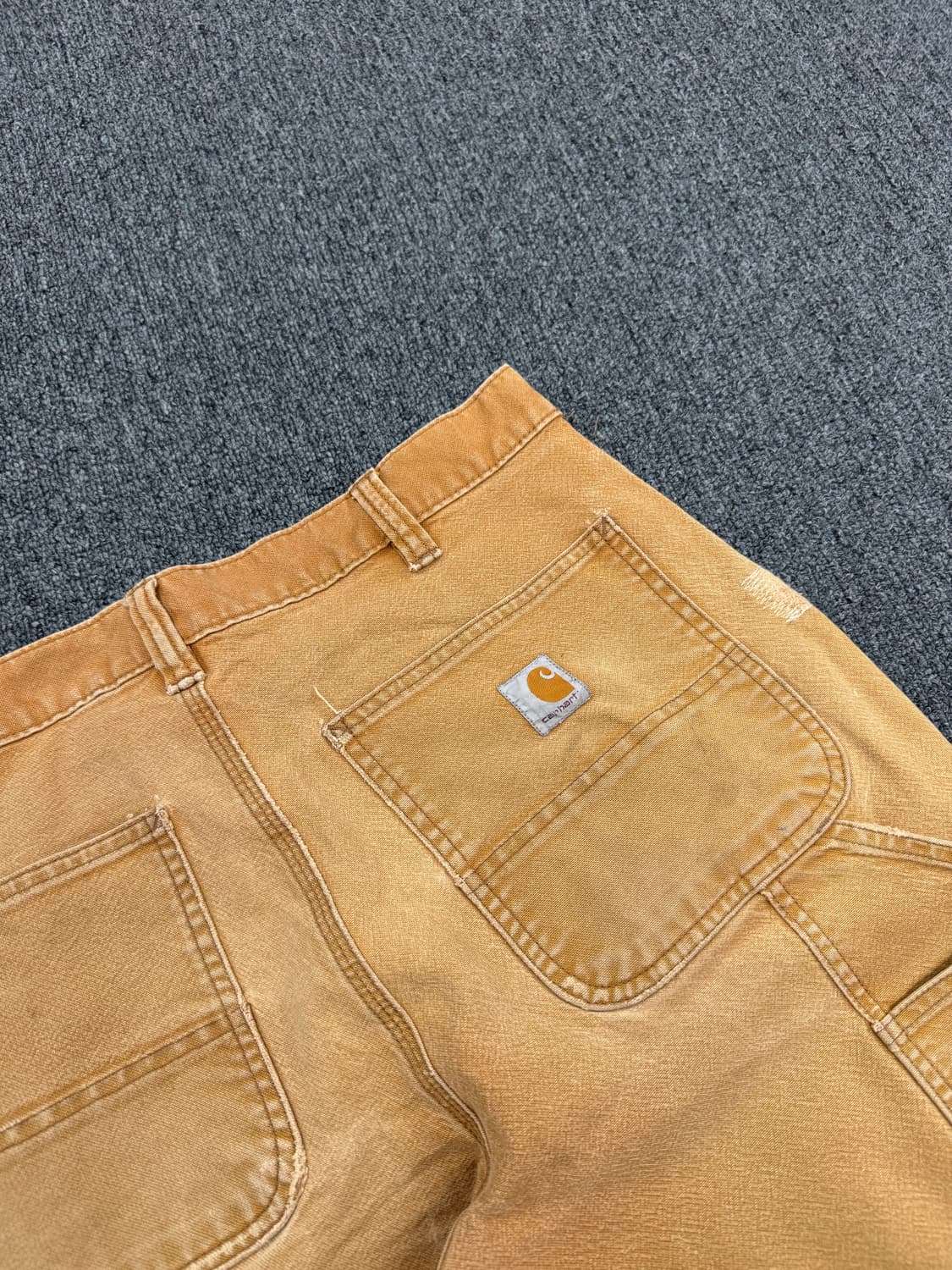칼하트 빈티지 베이지 더블니 워크팬츠 상품이미지7