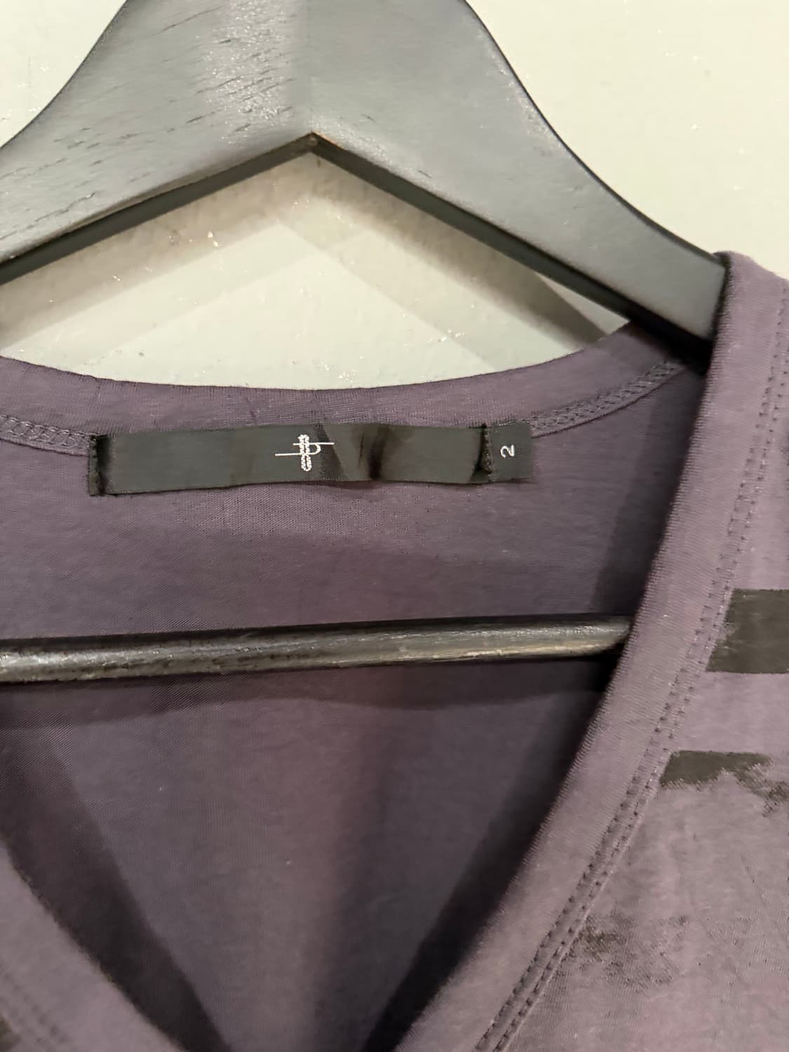 No id grunge printing top 상품이미지10