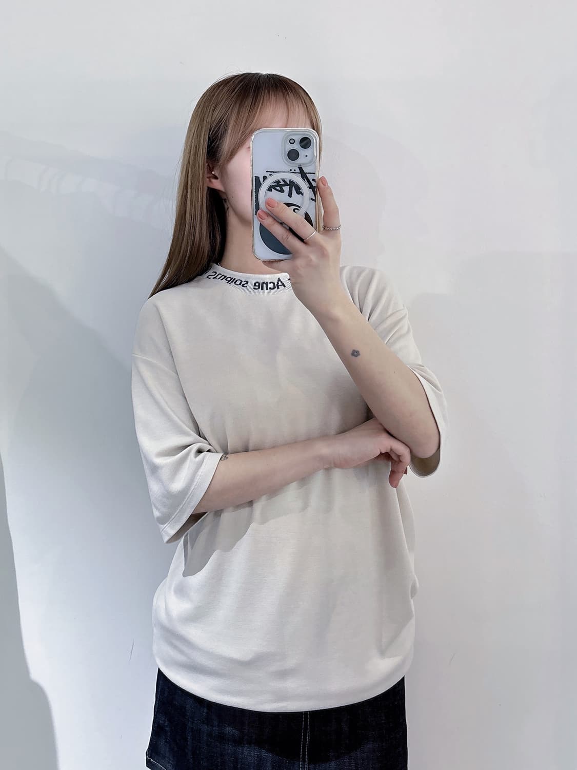 아크네스튜디오 꼬르소꼬모 넥로고 반팔 상품이미지1