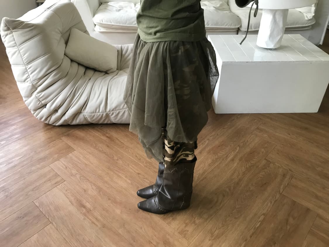 vintage pattern sha skirt 상품이미지4