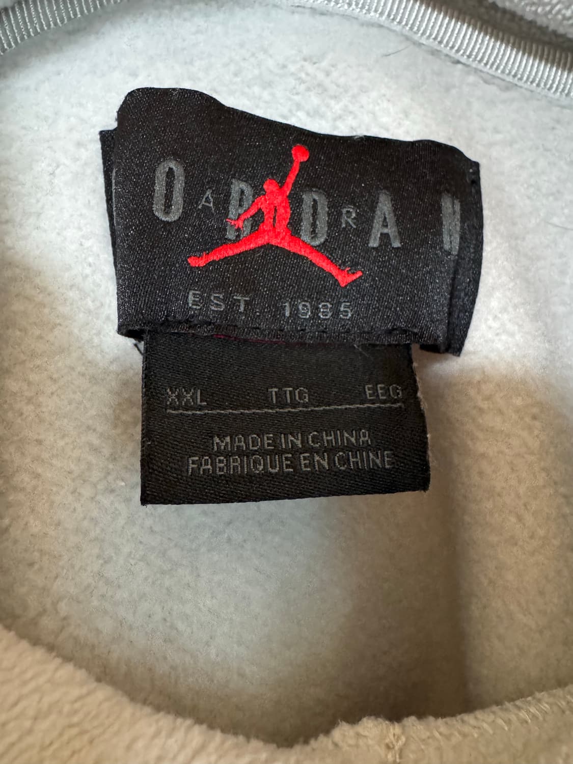 [XXL]나이키 조던 점프맨 후드티 라이트그레이 상품이미지3