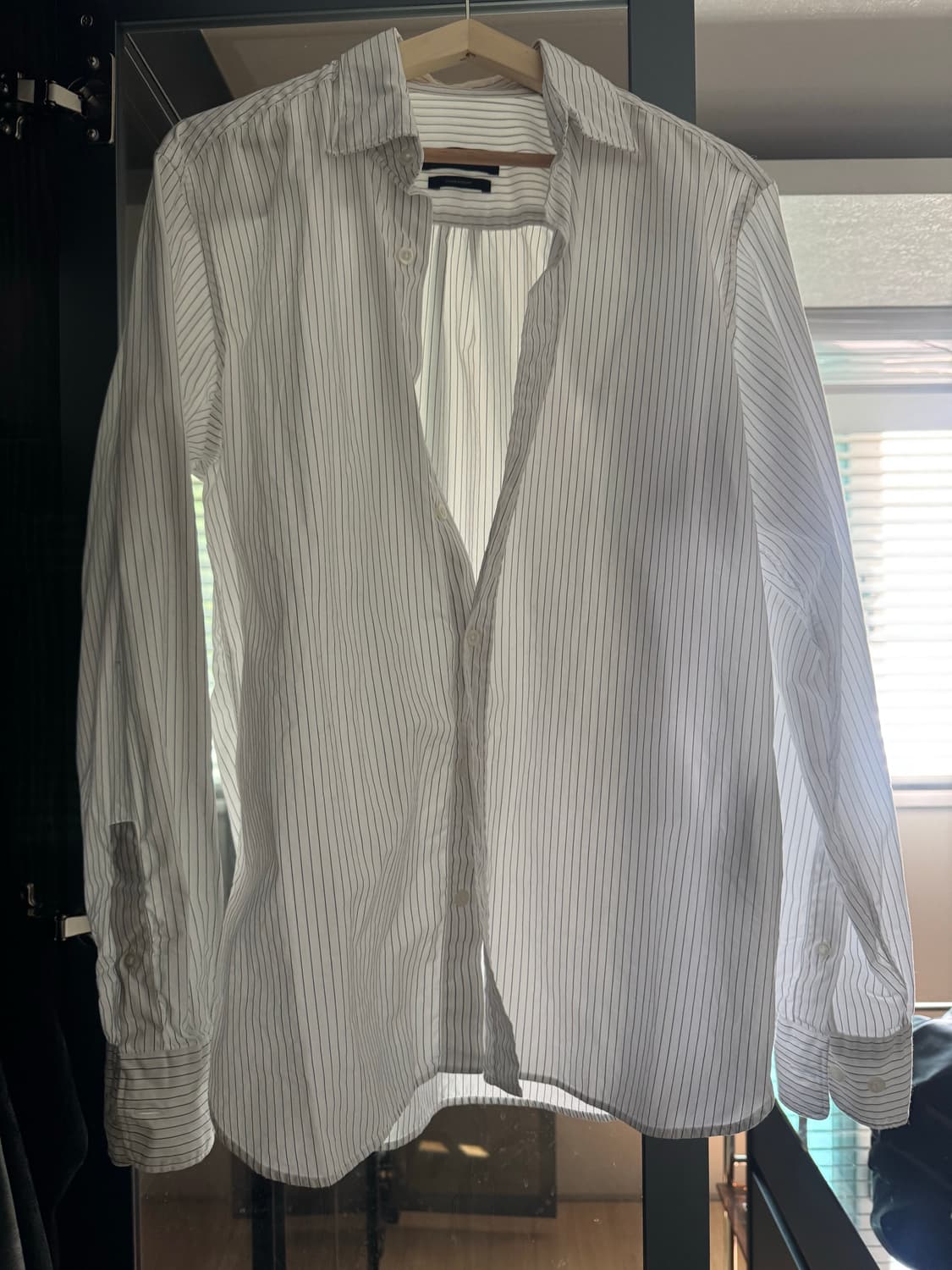 마시모두띠 포플린 스트라이프 셔츠 S 상품이미지1