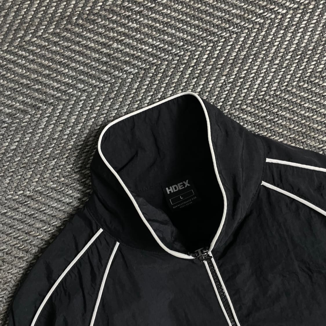 HDEX 나일론 경량 윈드브레이커 트랙 자켓 블랙 y 4890 상품이미지6