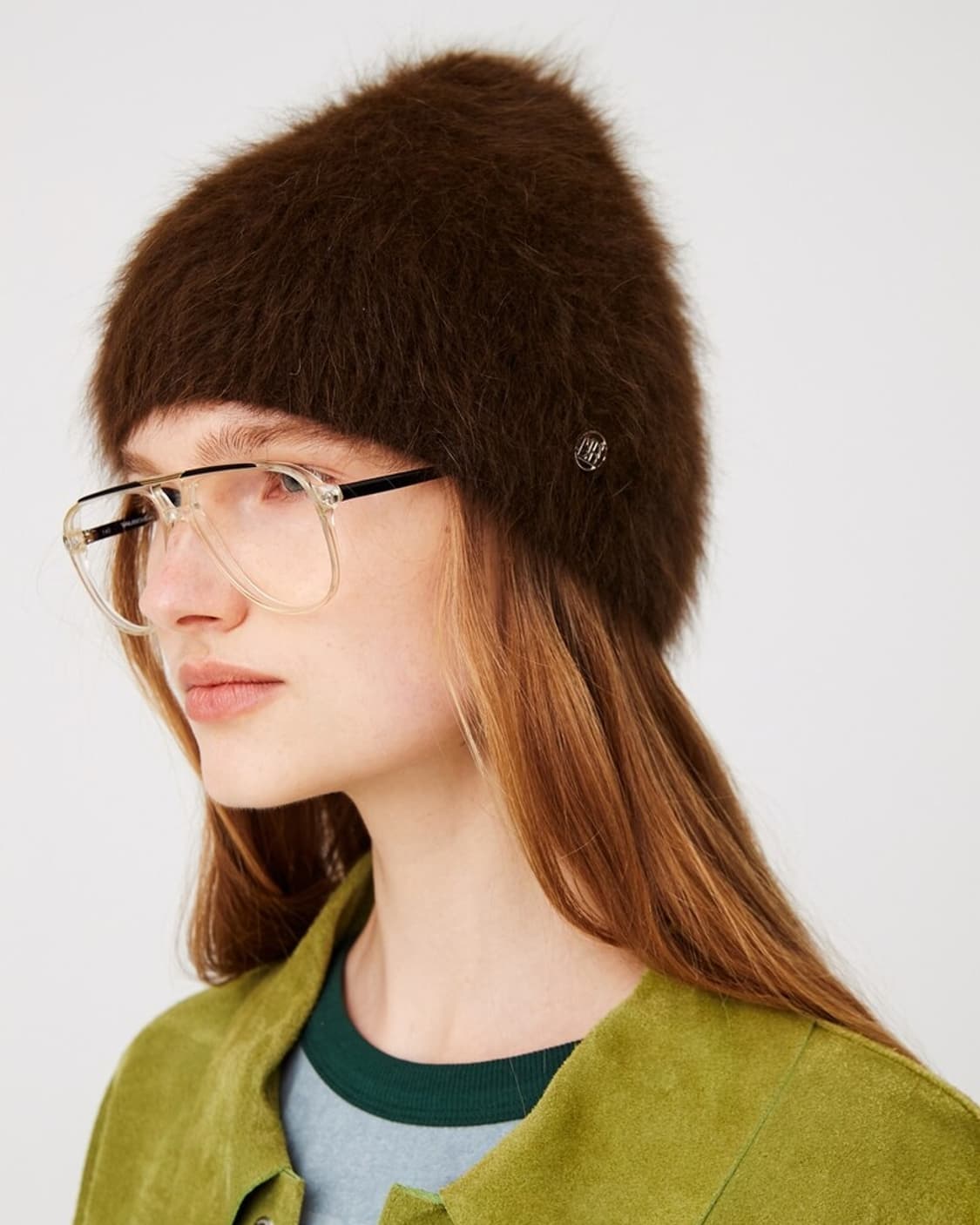 [OS] 문선 프리미엄 앙고라 비니 카카오 상품이미지1