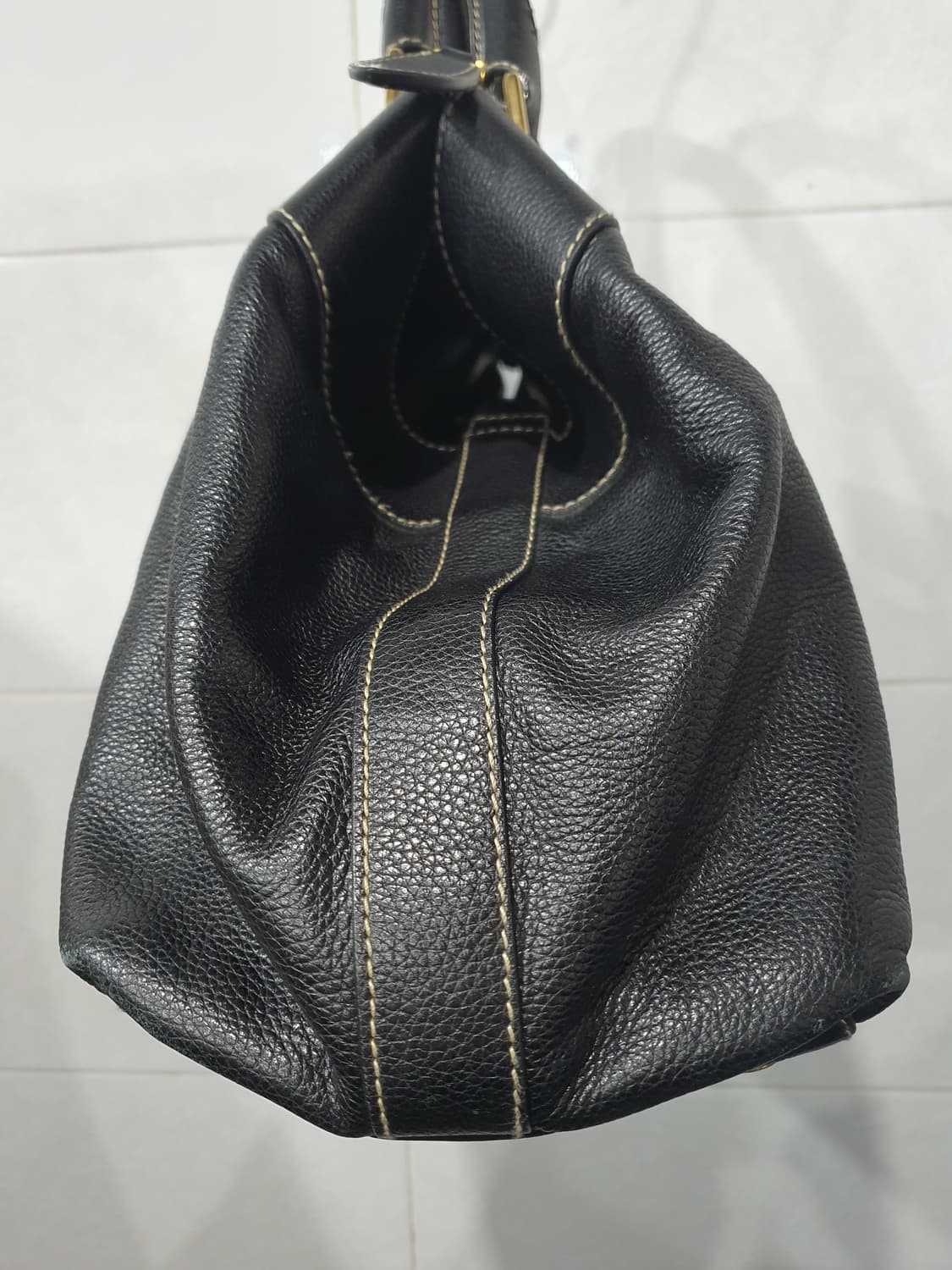 발리 블랙 가죽 토트백(정품) 상품이미지4