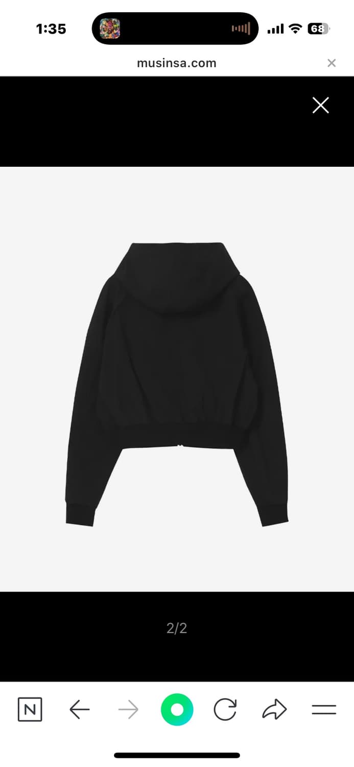 미세키서울 포켓 후드 자켓 Pocket hoodie jacket BLAC 상품이미지2