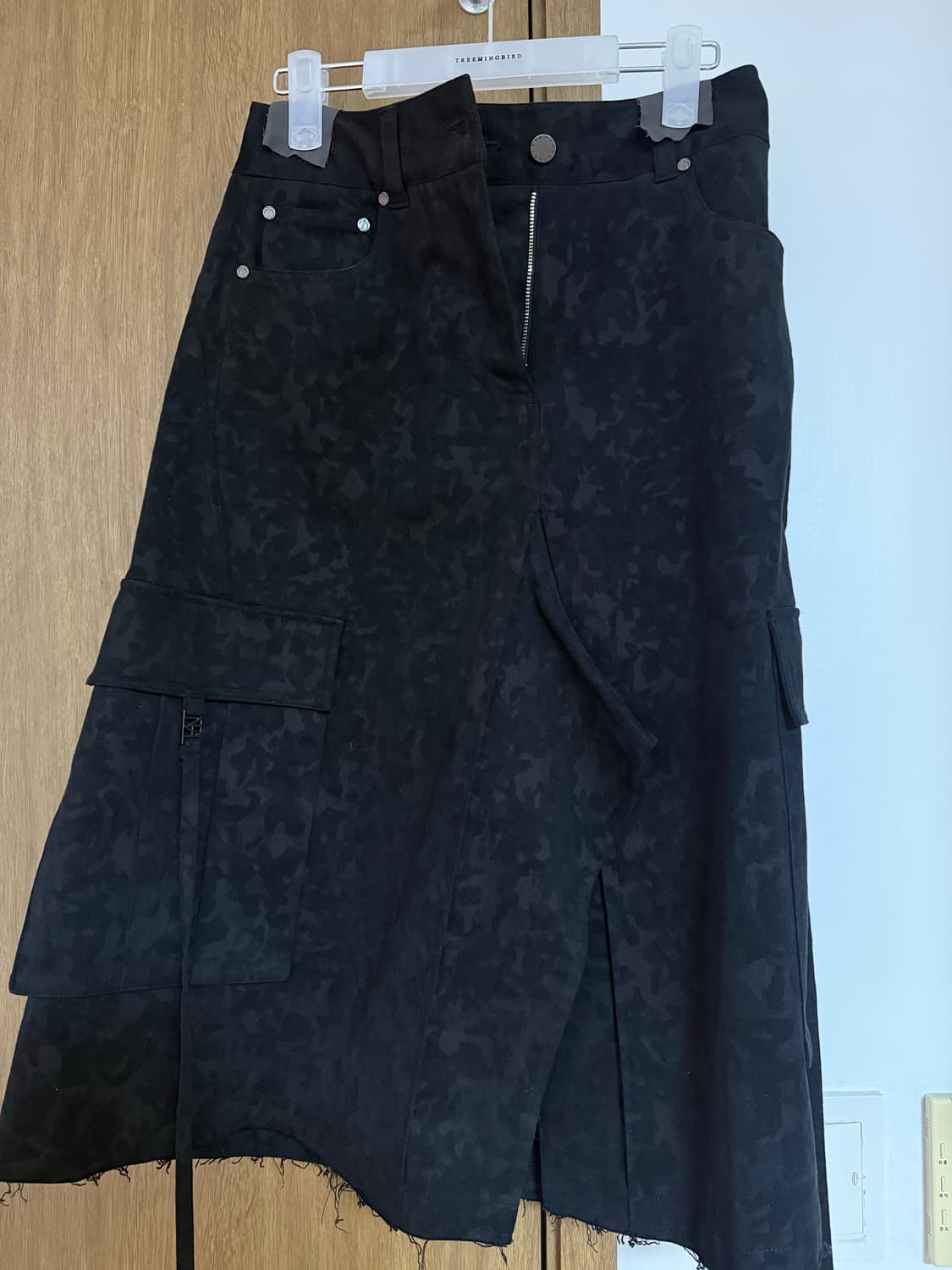 트리밍버드 Camo Bermuda Cargo Skirt 블랙  상품이미지5