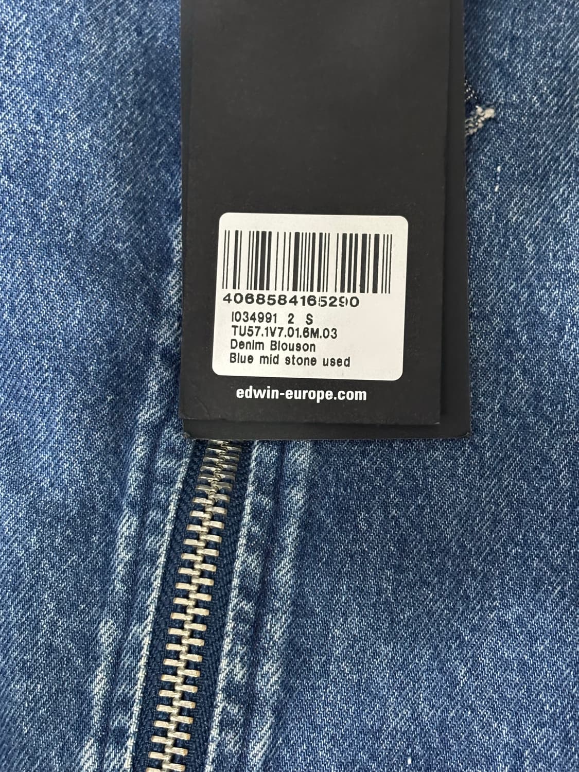 [S]유럽 에드윈 크롭 데님 봄버자켓 상품이미지4