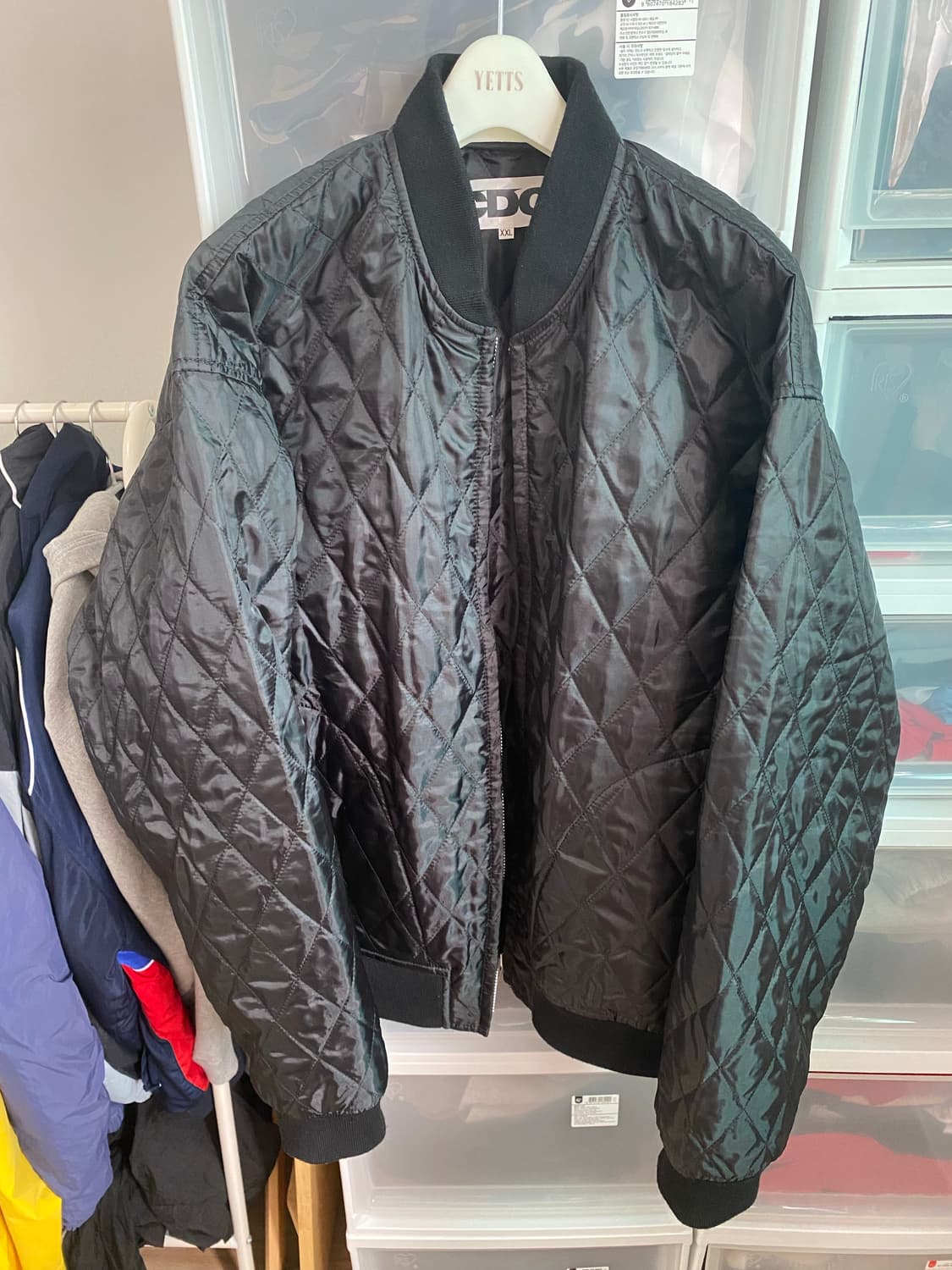 꼼데가르송 퀄티드 스태프 블루종 2xl 상품이미지1