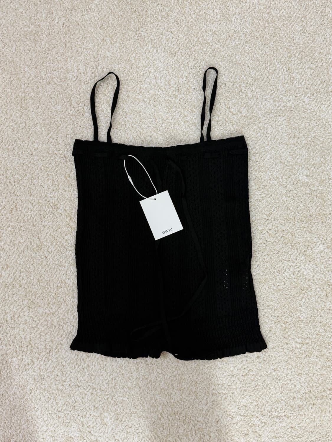 [온트 Ownt] Cherie Knit Top (블랙 / 택포함 새상품) 상품이미지4