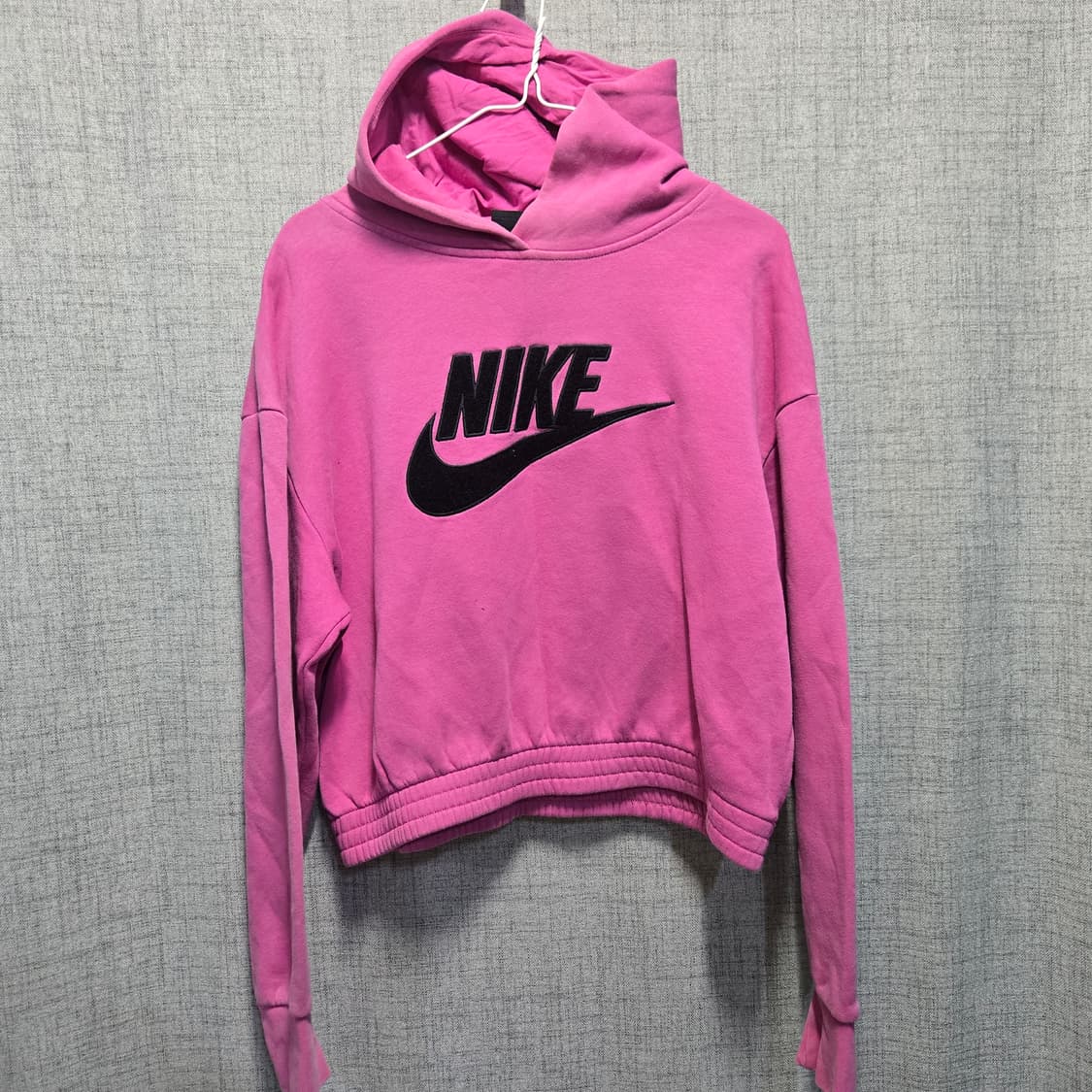 나이키 여성 기모 크롭 후드티  상품이미지2