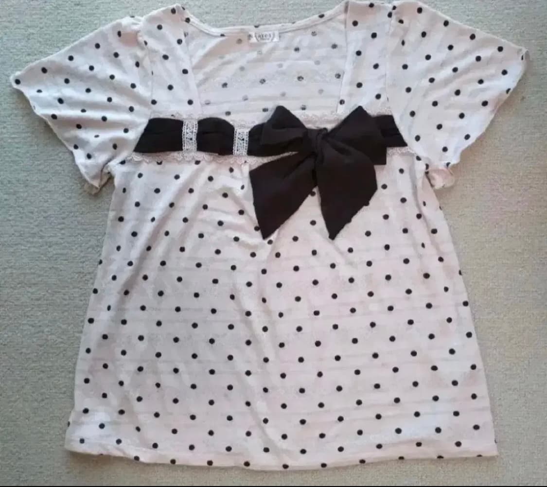 제시 오늘까지 )짜잔씨 도트 리본 엑시즈팜 히메갸루 라떼갸루 / 리즈리사 상품이미지1