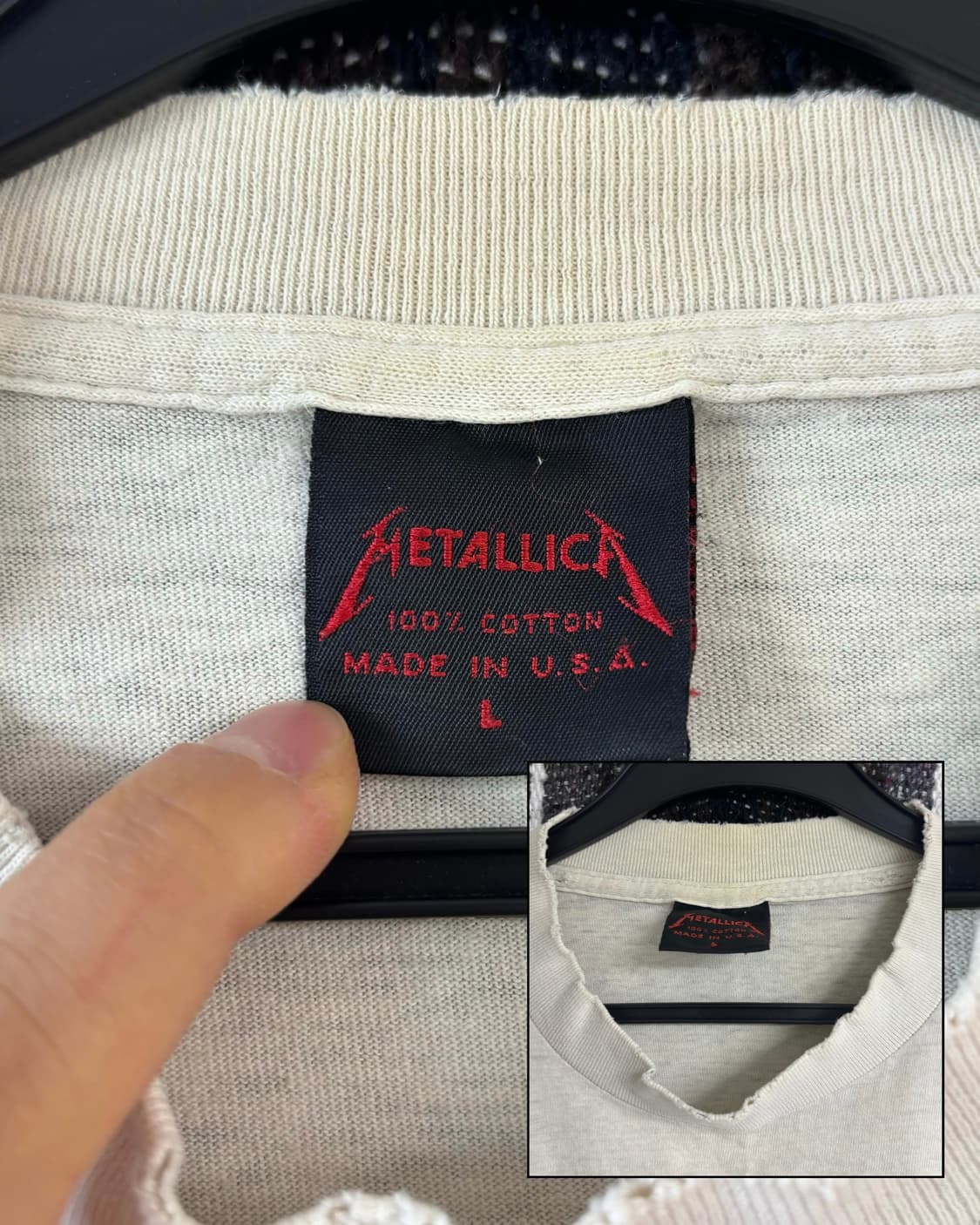 80s metallica Landmine 반팔 티셔츠 상품이미지4