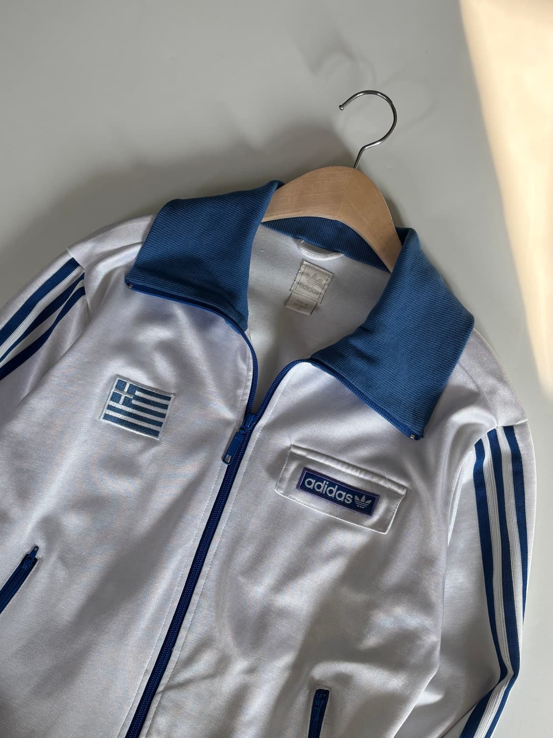 Adidas 아디다스 화이트-블루 그리스 트랙탑 상품이미지3