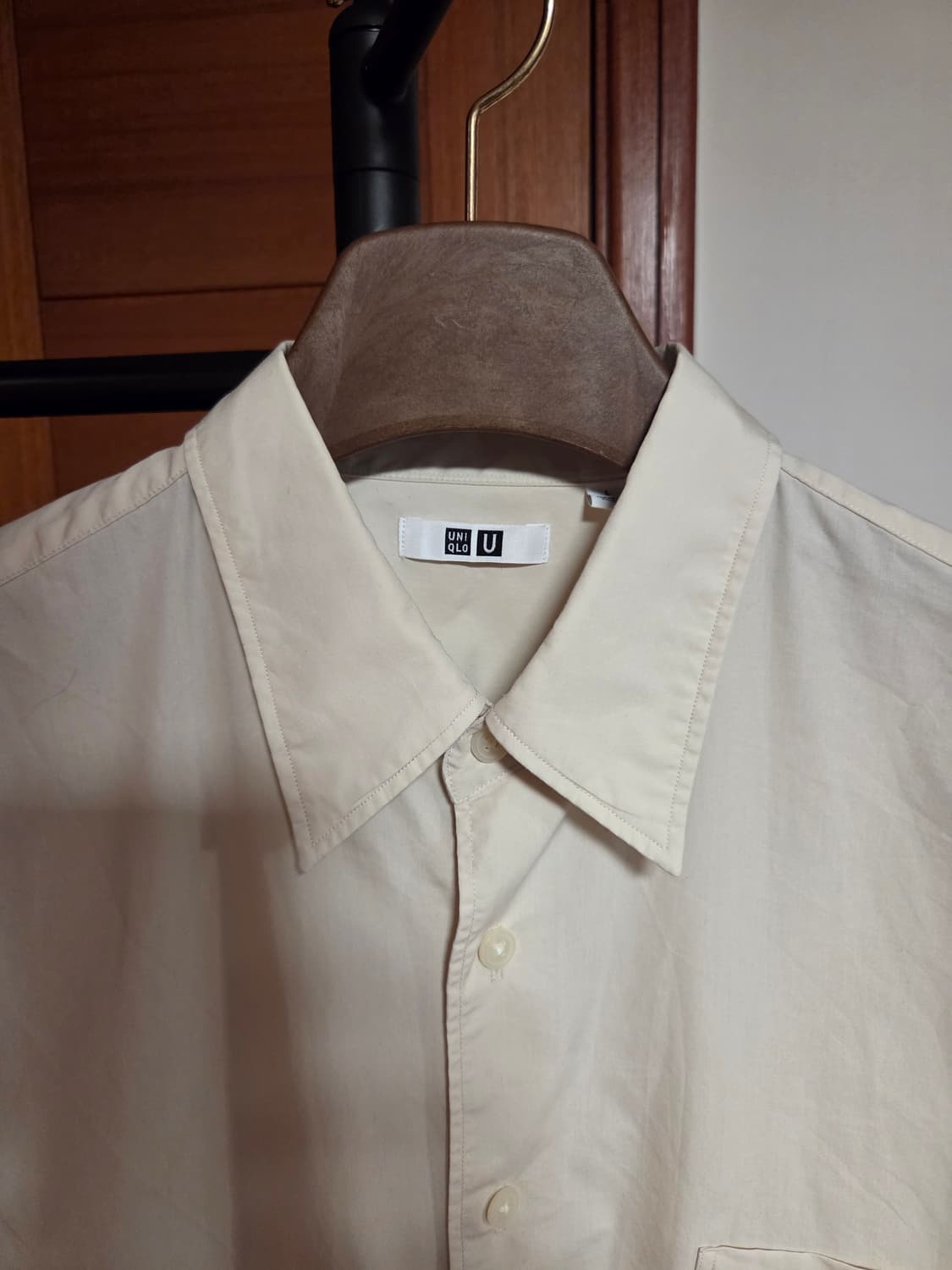 유니클로U 아이보리 오버핏셔츠 L사이즈 상품이미지4