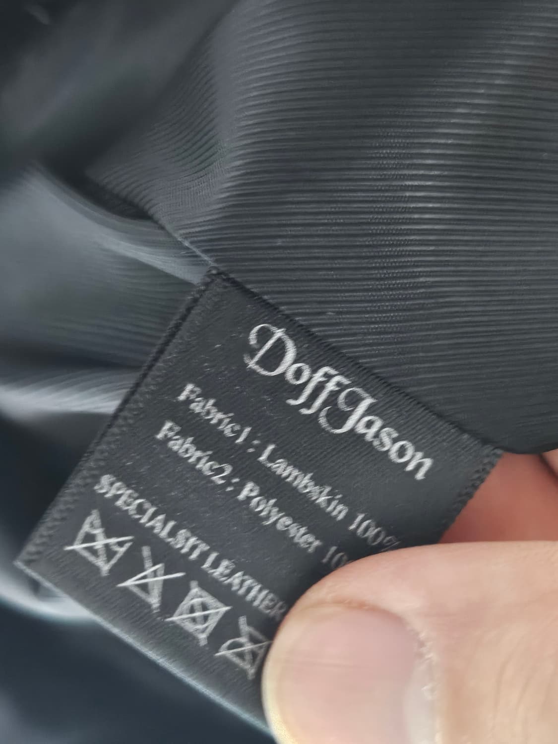 도프제이슨 램스킨 라이더 자켓 가죽 자켓 L 상품이미지5