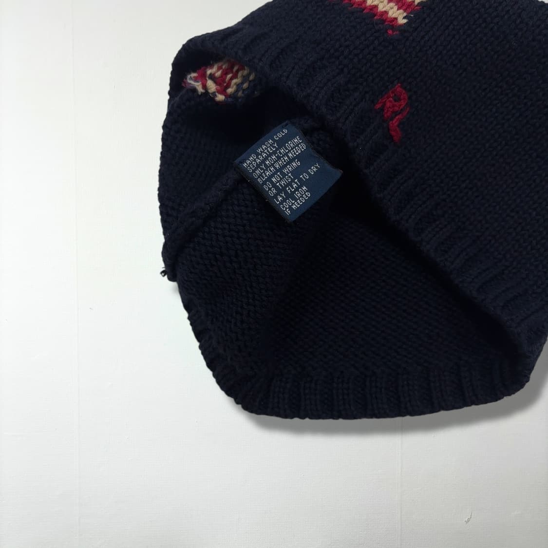 American flag navy cotton short beanie  상품이미지4