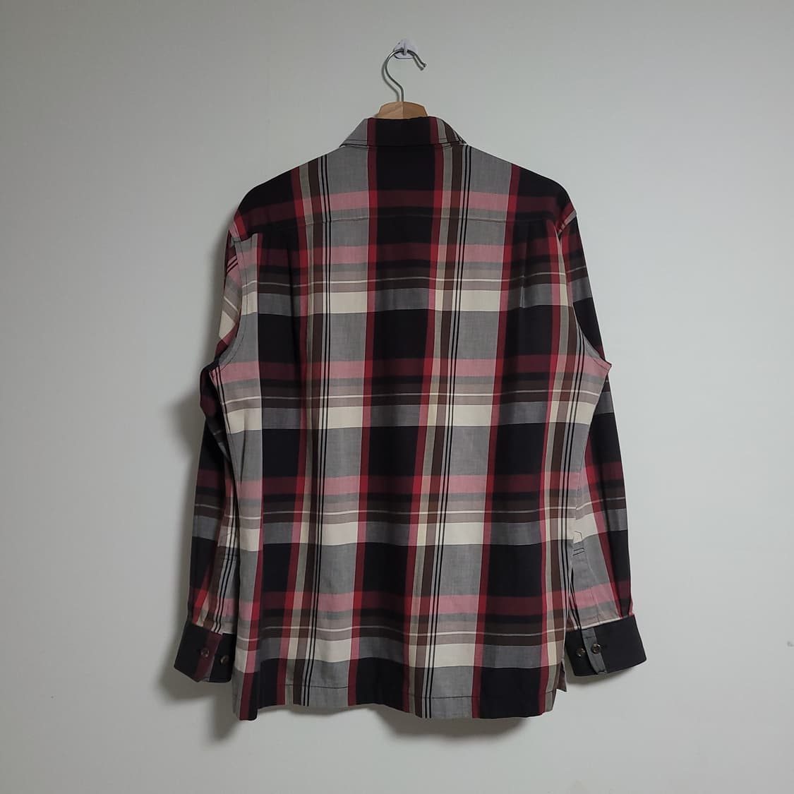 (100) DAKS 닥스 체크 긴팔 셔츠 남방 상품이미지3