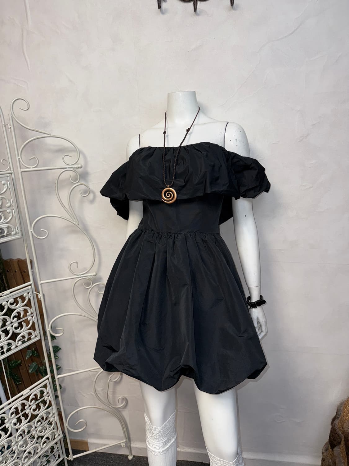 MSGM black balloon off shoulder mini ops 상품이미지3