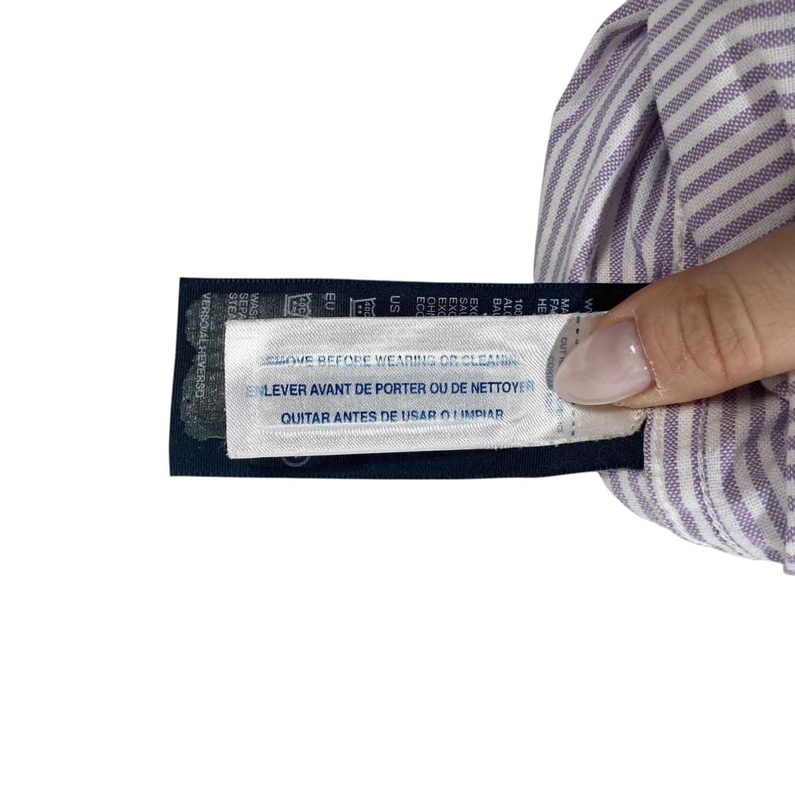 타미힐피거 퍼플 스트라이프 셔츠 상품이미지4