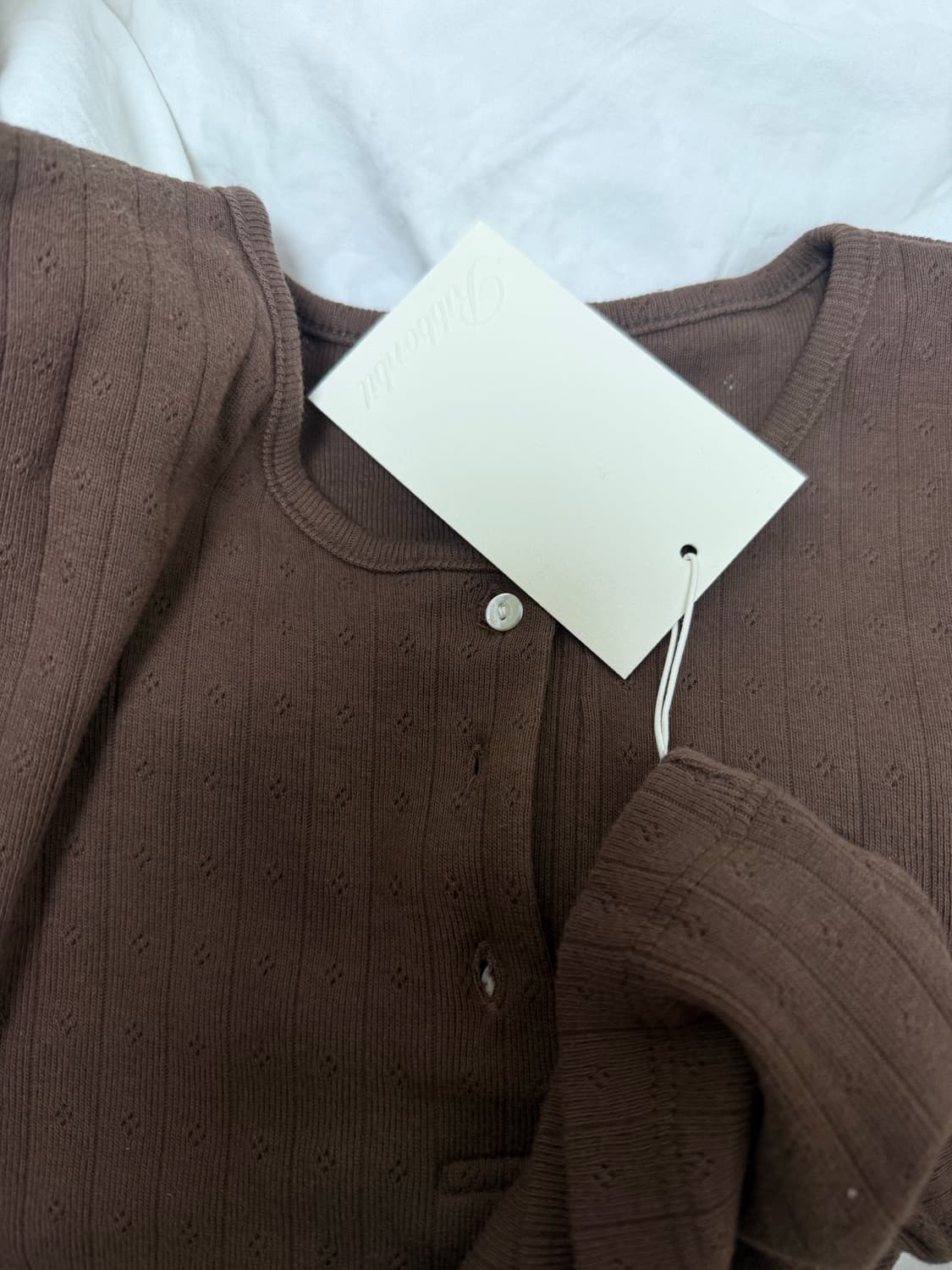 리본빛 eyelet button tshirt 상품이미지3