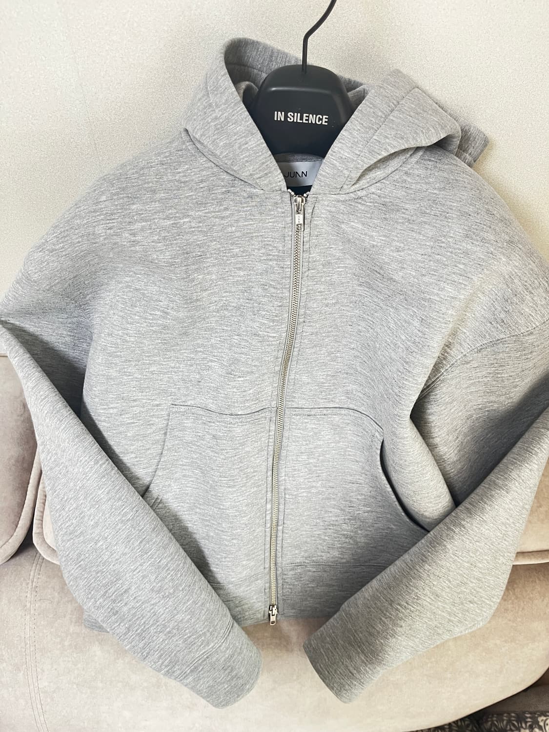 주앙옴므 네오프랜 후드집업 그레이 상품이미지4