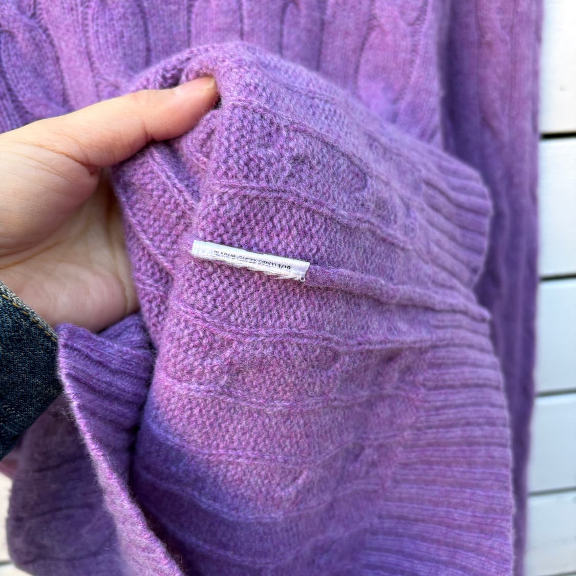 Polo 폴로 울 캐시미어 케이블 꽈배기 니트 상품이미지5