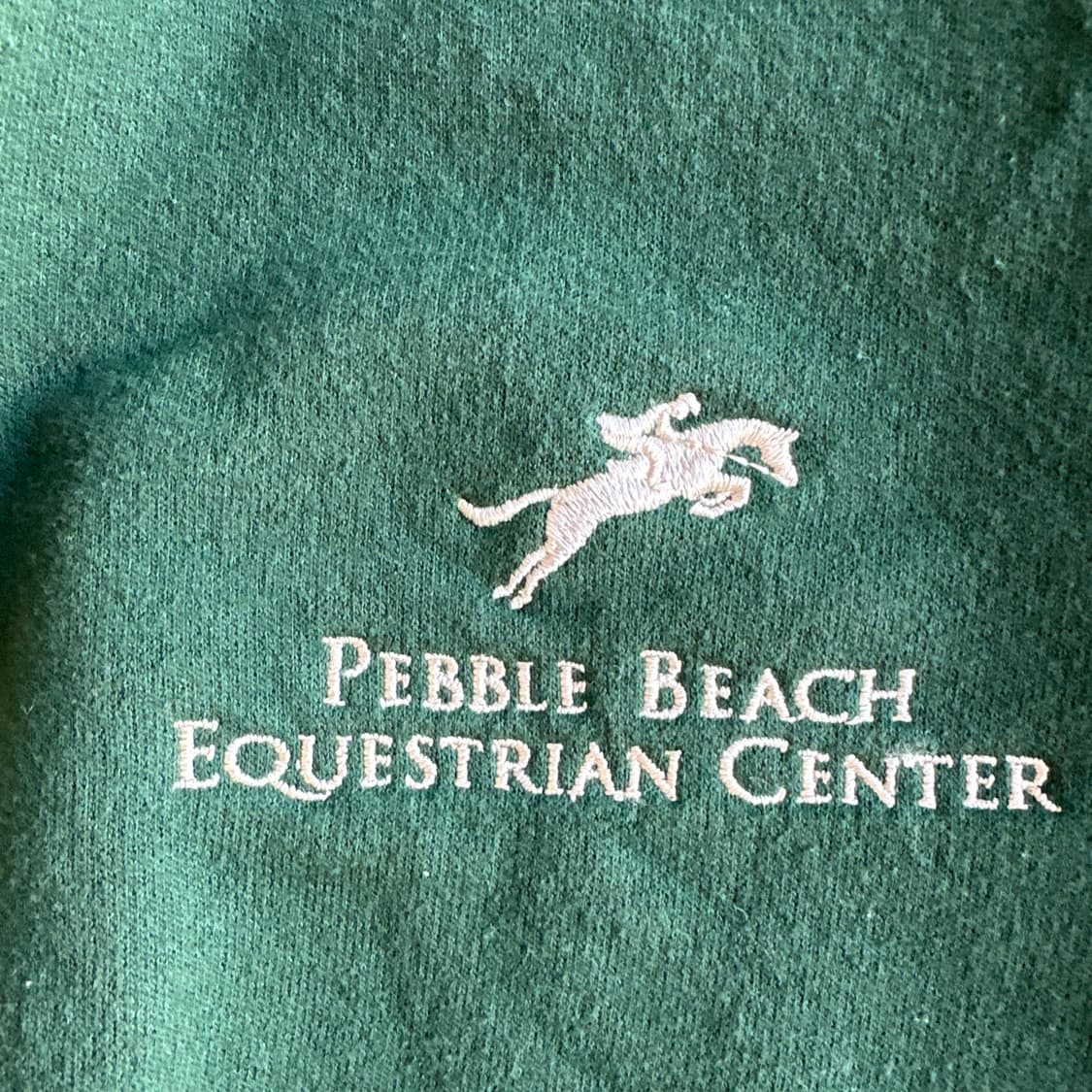 90's 빈티지 저지스 페블 비치 승마 센터 하프 집업 상품이미지6