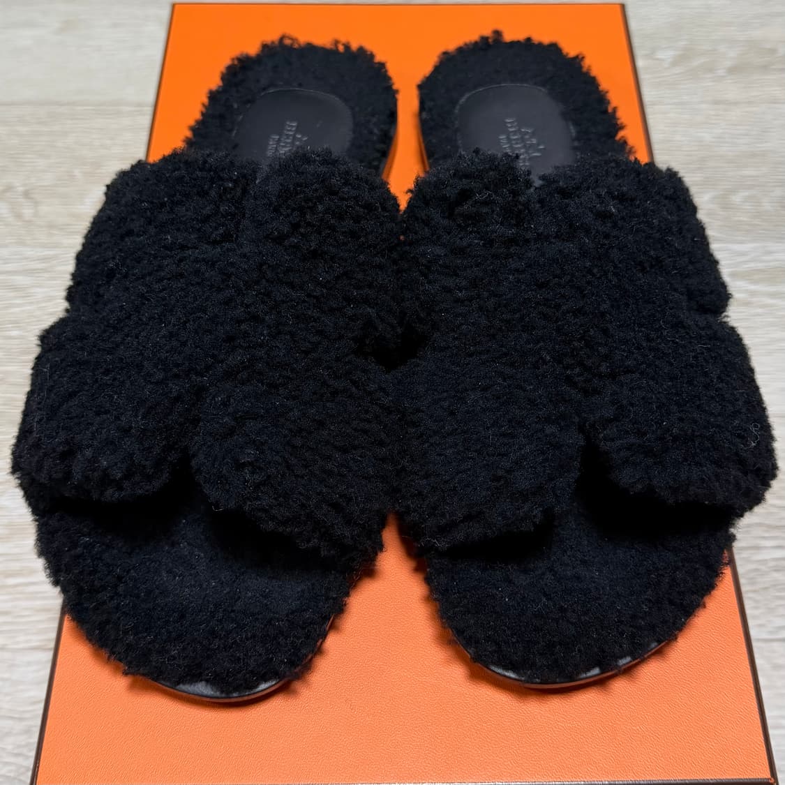 [S+급/43] 에르메스 이즈미르 시어링 퍼 샌들 슬리퍼 상품이미지6