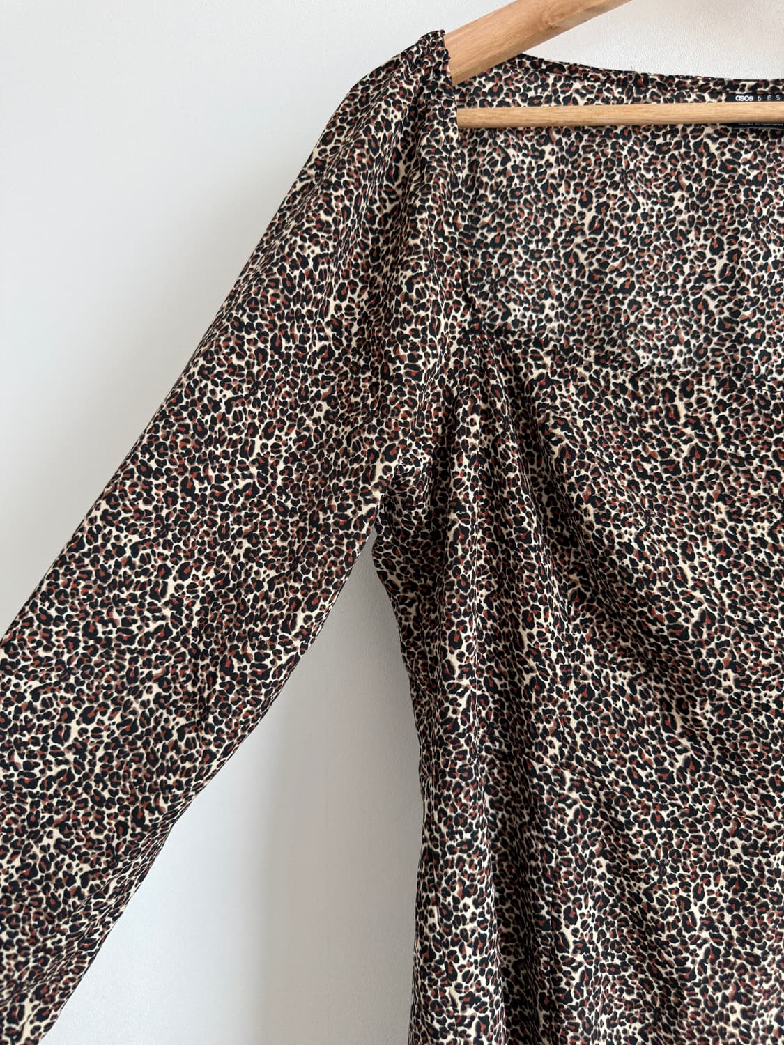 아소스(asos) 레오파드 스퀘어넥 원피스 상품이미지5