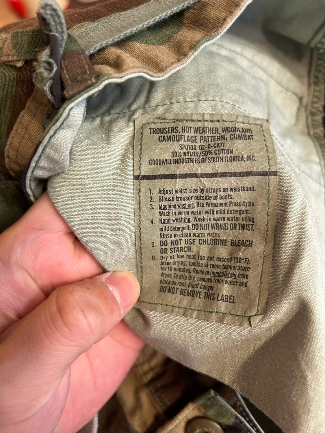 오리지널 우드랜드BDU팬츠 S/R 상품이미지6