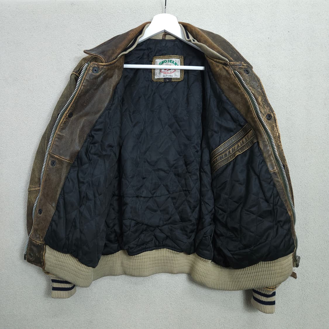 90s ROBO 소가죽 자켓 L 상품이미지3