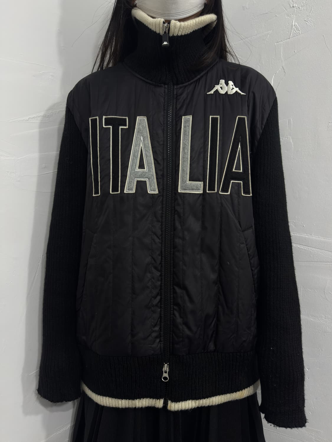 kappa italia knit detail twoway jacket 상품이미지1