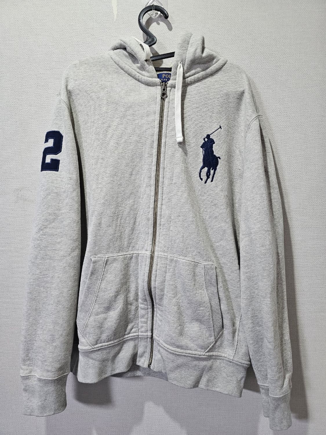 폴로 POLO 그레이 빅포니 후드집업 100~105 / L~XL 상품이미지1