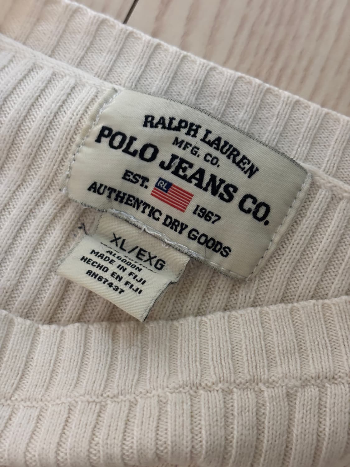 00s Polo jeans stripe knit 상품이미지4