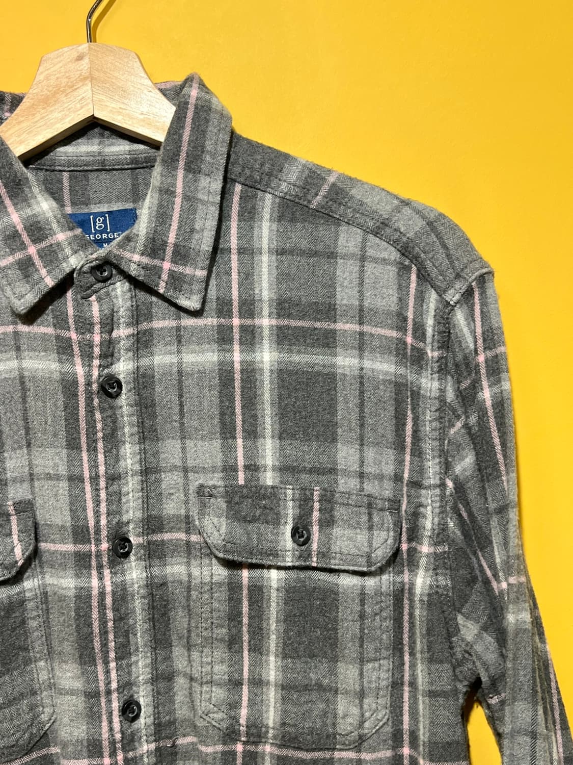 [M] 조지 George 체크 플란넬 셔츠 상품이미지2