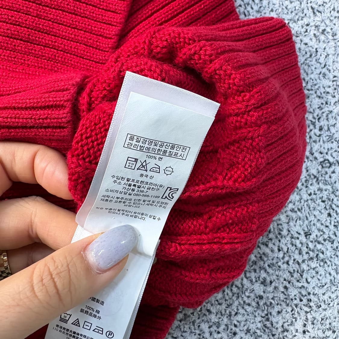 L 폴로 여성 케이블 니트 스웨터 0324J 상품이미지5