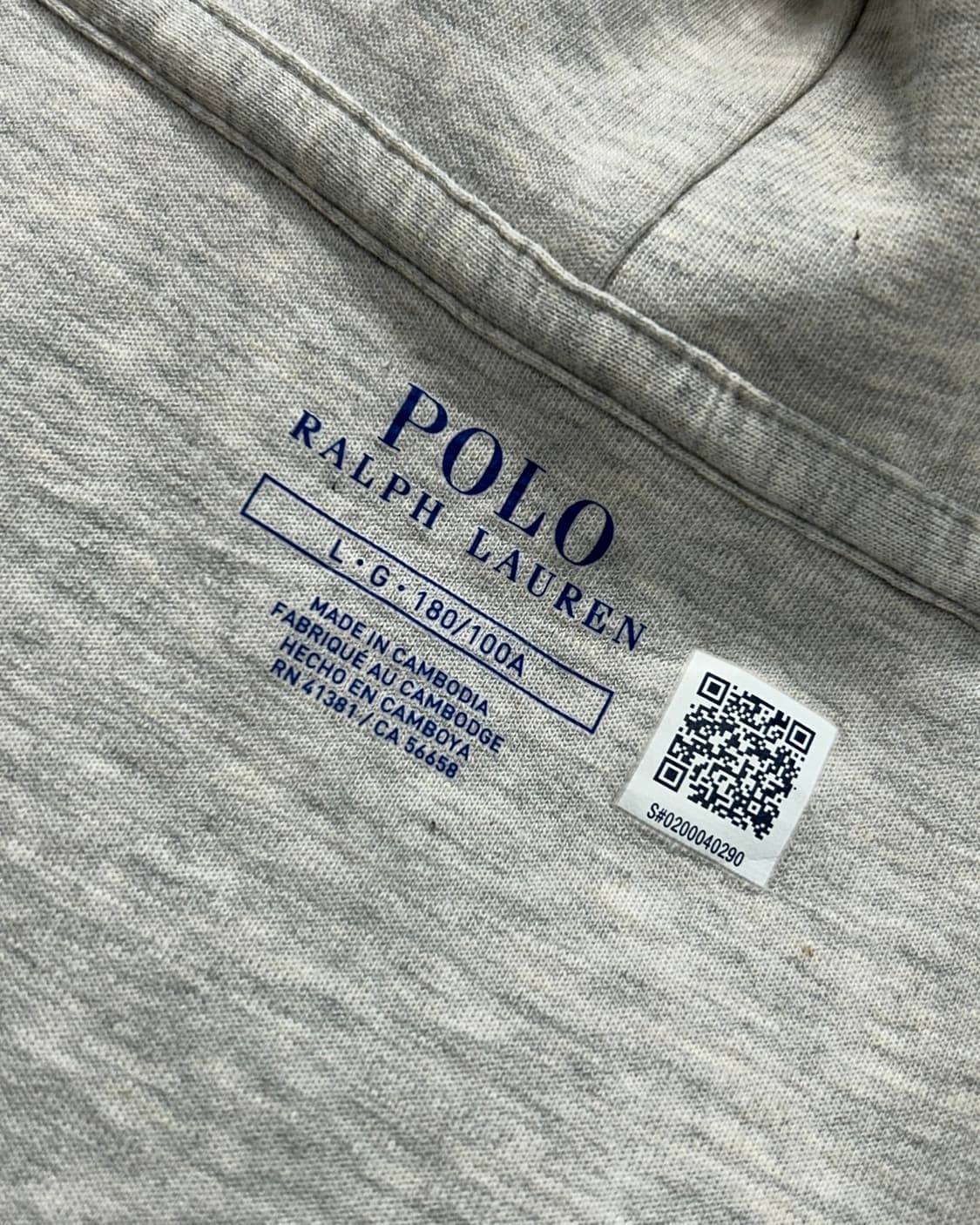 폴로 랄프로렌 신형 그레이 후드집업  상품이미지8