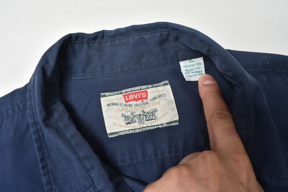 90S 리바이스 코튼 셔츠 남방 XL N1310 상품이미지5