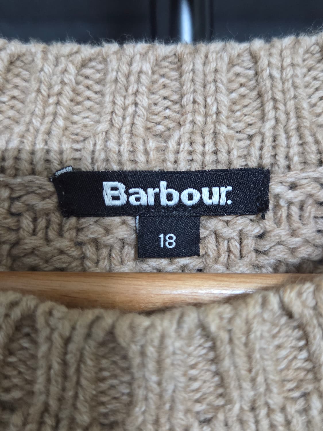 [바버] 블레이던 램스울 케이블 니트 | 00193 상품이미지3