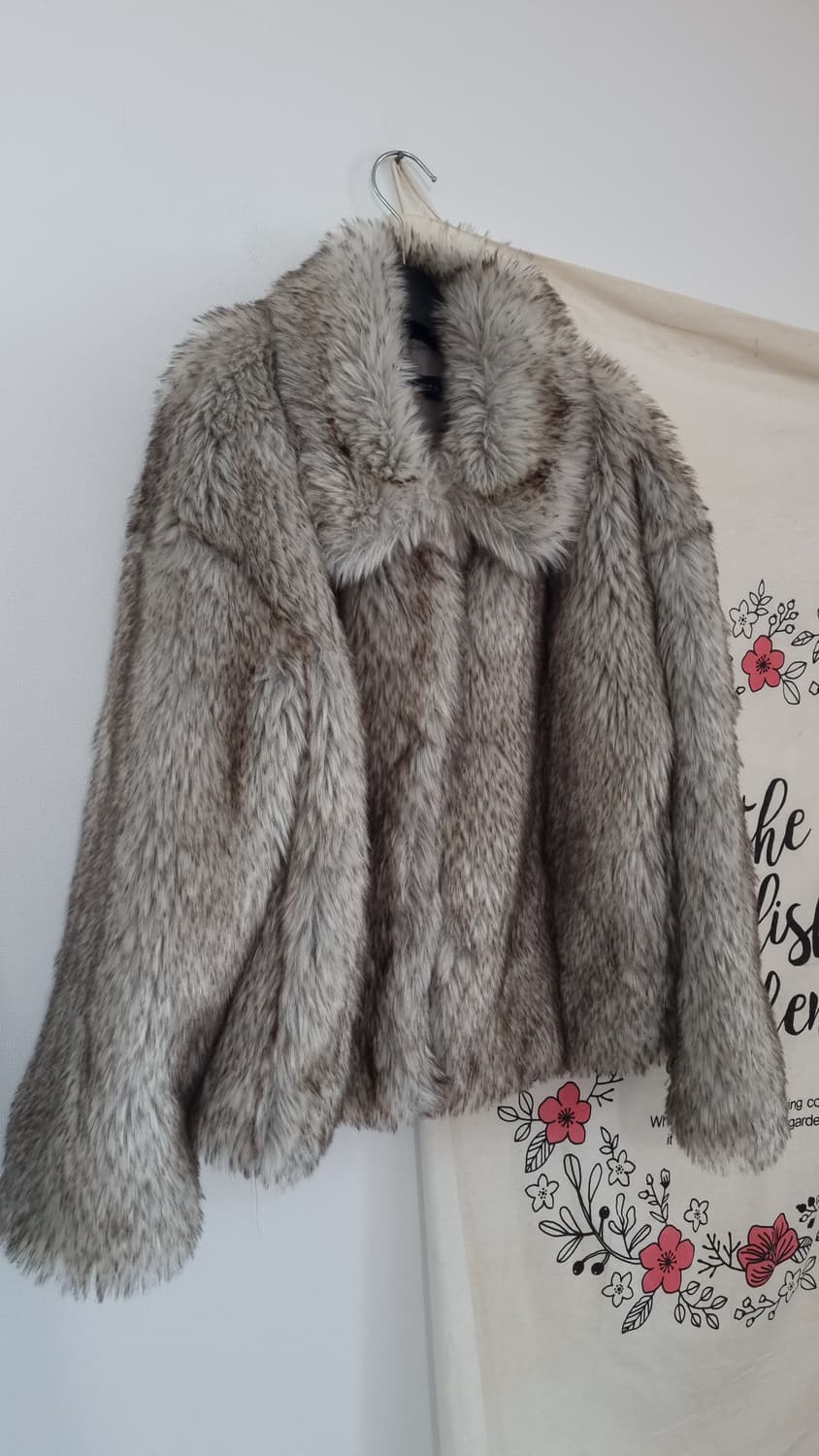 ZARA 폭스퍼 자켓 상품이미지2