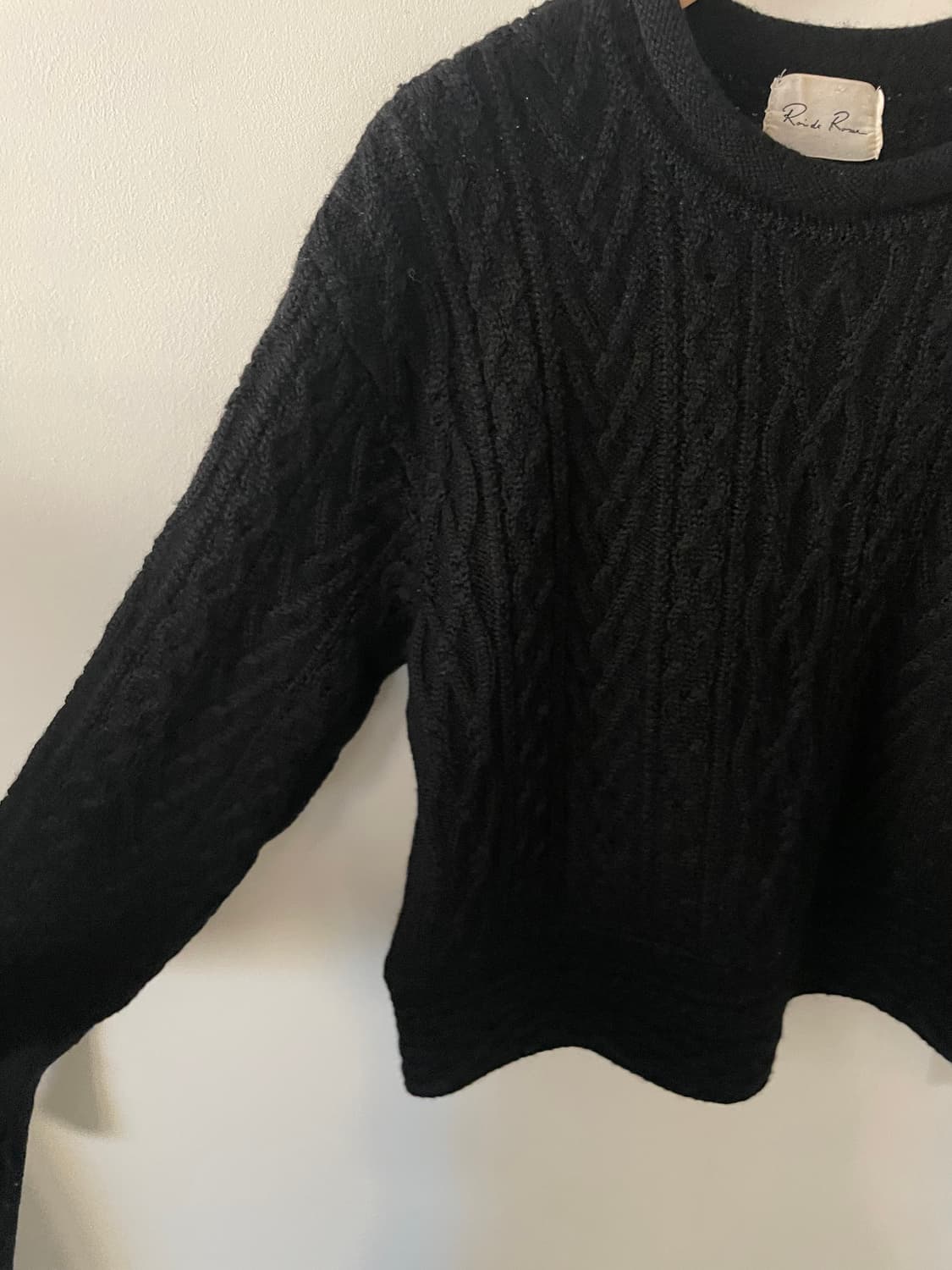 vintage black twisted knitwear 상품이미지3