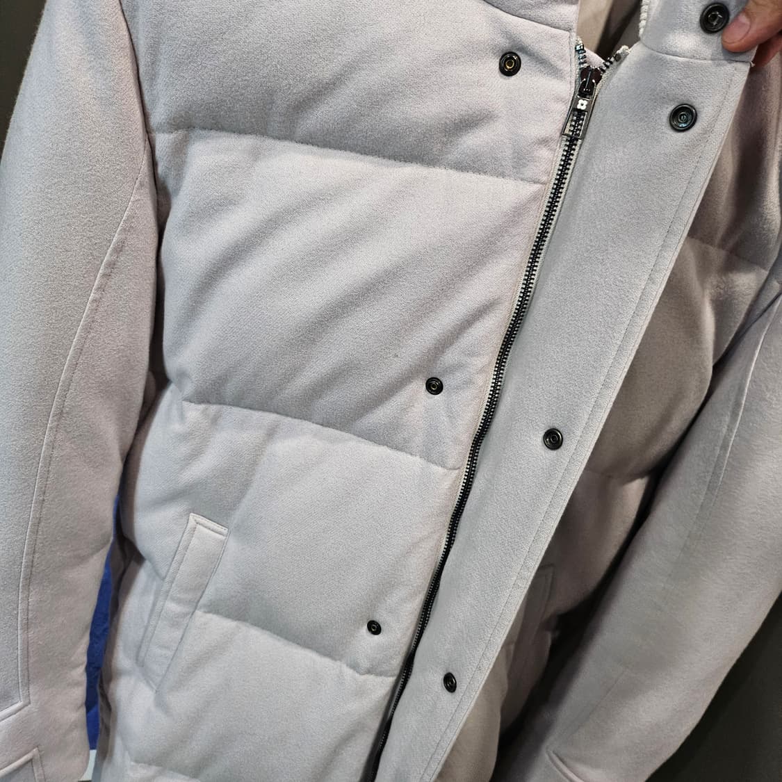 라르디니 캐시미어 구스다운 라쿤 퍼 패딩 상품이미지4